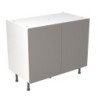 Flatpack Base Unit Super Gloss Dust Grey Slab 1000mm - FKKF0308