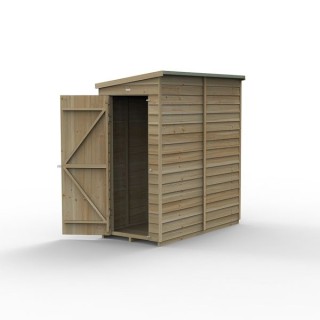 4LIFE Pent Shed 6 x 3 - Single Door - No Windows Installation