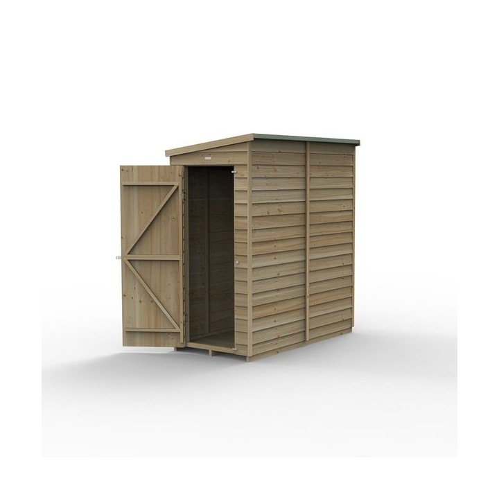4LIFE Pent Shed 6 x 3 - Single Door - No Windows Installation