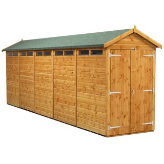 20 x 4 Power Apex Double Door Security Shed