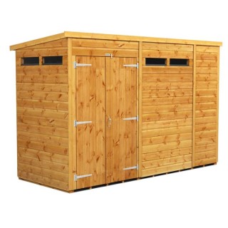 10 x 4 Power Pent Double Door Security Shed
