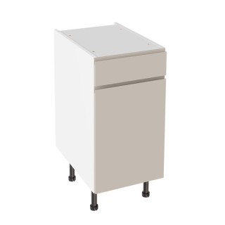 Flatpack 400 Drawerline Base Cabinet J-Pull Ultra Matt Light Grey