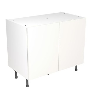 Flatpack 1000 Base Kitchen Cabinet Slab Supermatt White