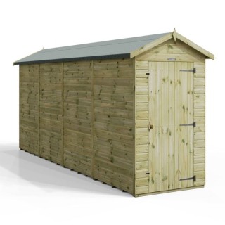 16x4 Premium Powersheds Apex No Windows