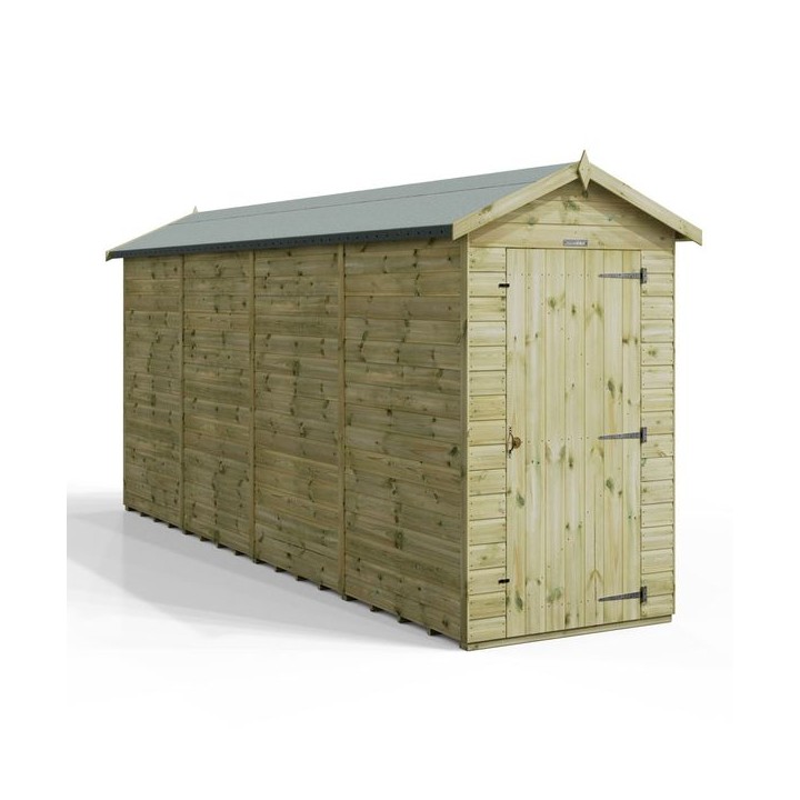 16x4 Premium Powersheds Apex No Windows