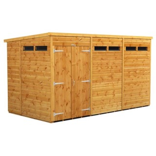 12 x 6 Power Pent Double Door Security Shed