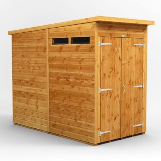 4 x 8 Power Pent Double Door Security Shed