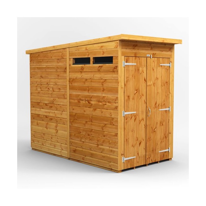 4 x 8 Power Pent Double Door Security Shed