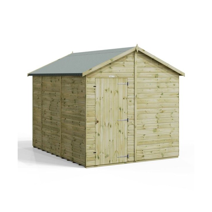 10x8 Premium Powersheds Apex No Windows