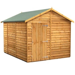 10 x 8 Power Overlap Apex Windowless Shed