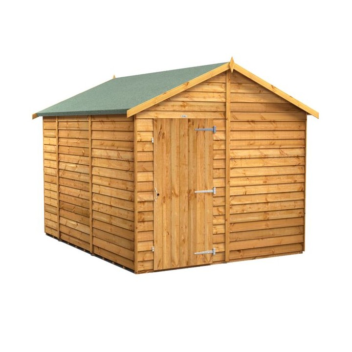 10 x 8 Power Overlap Apex Windowless Shed