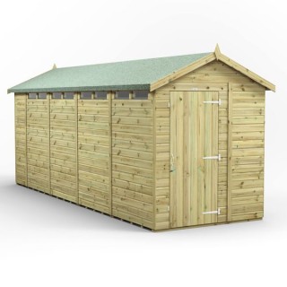 18x6 Premium Powersheds Security Apex