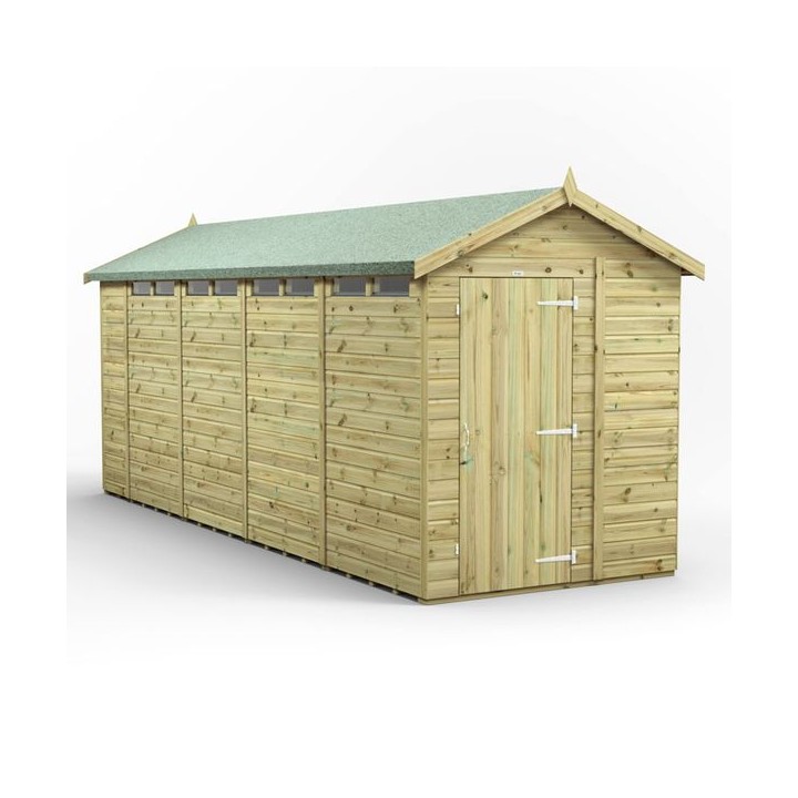 18x6 Premium Powersheds Security Apex