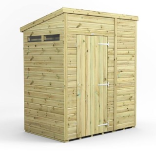 6x4 Premium Powersheds Security Pent
