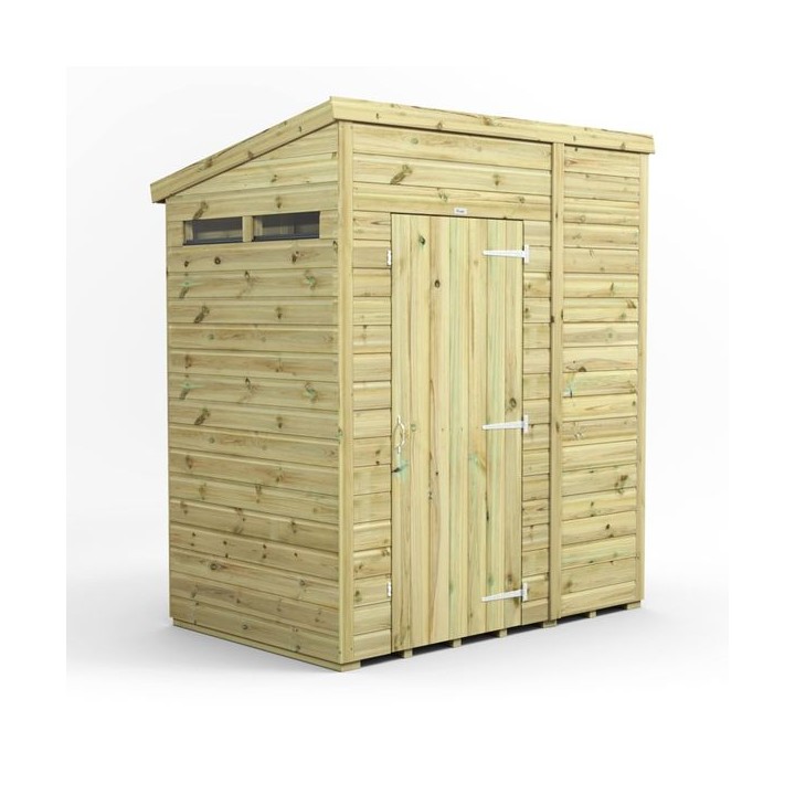 6x4 Premium Powersheds Security Pent