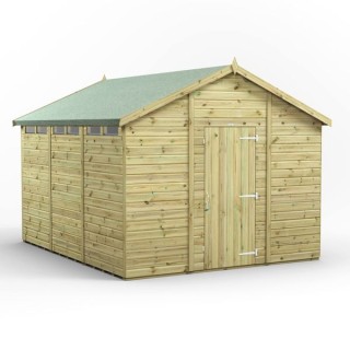 12x10 Premium Powersheds Security Apex