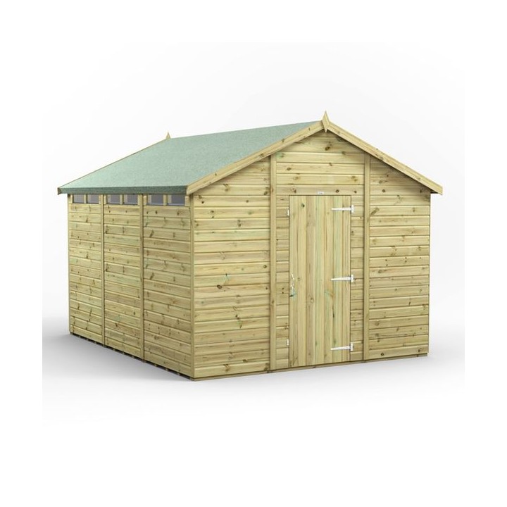 12x10 Premium Powersheds Security Apex