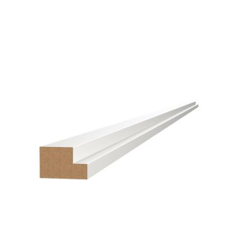 Modern Cornice or Pelmet for J-Pull Super Gloss White 2745mm - FKKJ0024