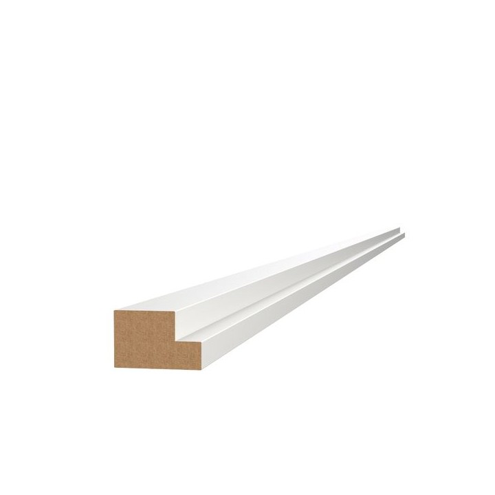 Modern Cornice or Pelmet for J-Pull Super Gloss White 2745mm - FKKJ0024