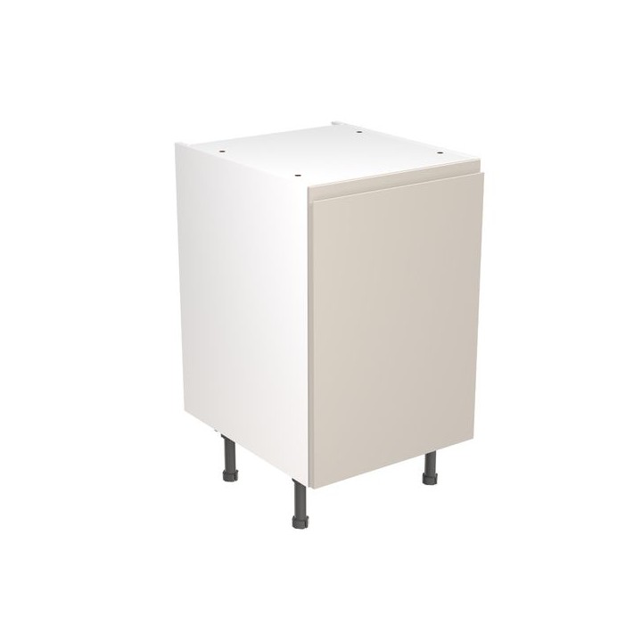 Flatpack Base Unit J-pull Super Gloss Light Grey 500mm - FKKJ0203