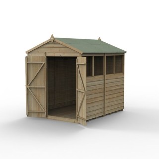 4LIFE Apex Shed 6 x 8 - Double Door - 4 Window Installation