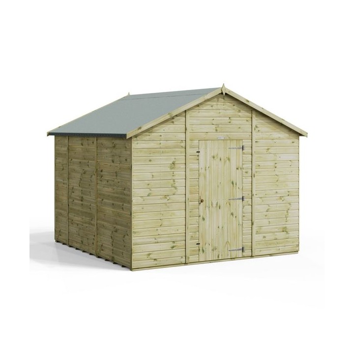 10x10 Premium Powersheds Apex No Windows