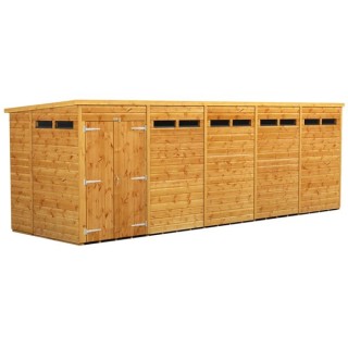 20 x 6 Power Pent Double Door Security Shed