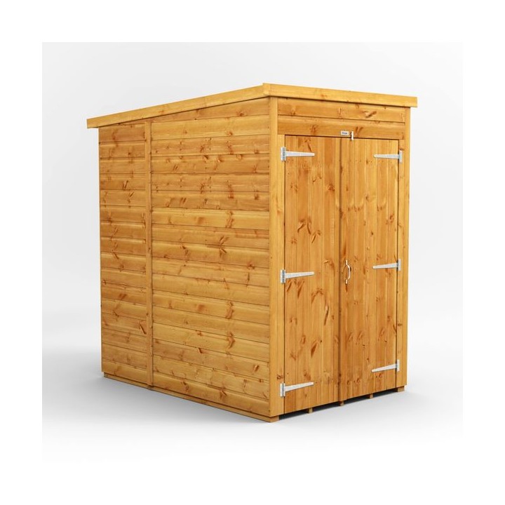 4 x 6 Power Windowless Pent Double Door