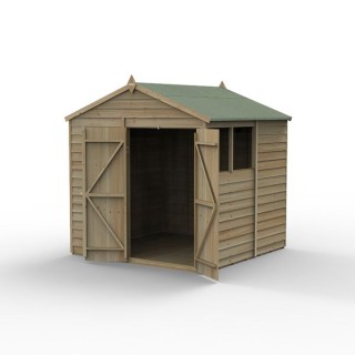 4LIFE Apex Shed 7 x 7 - Double Door - 2 Window
