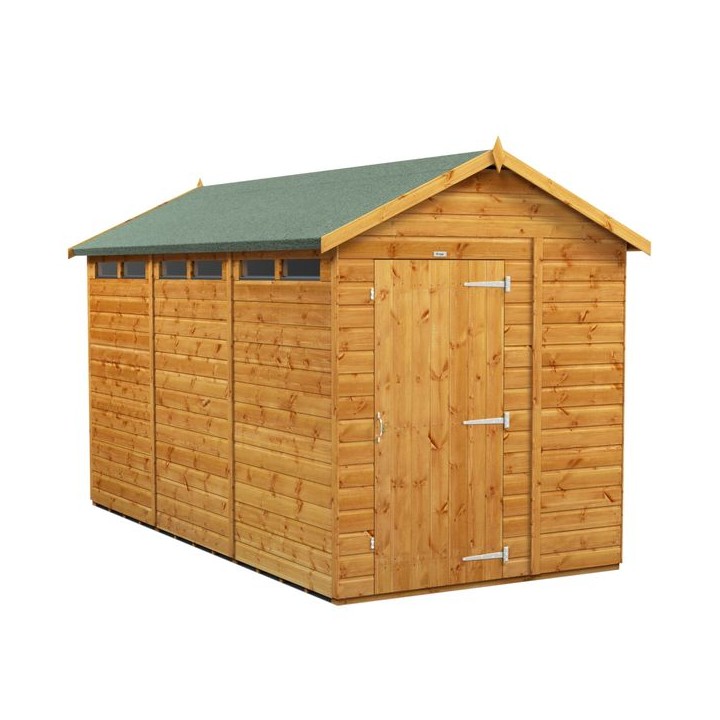 12 x 6 Power Apex Security Shed