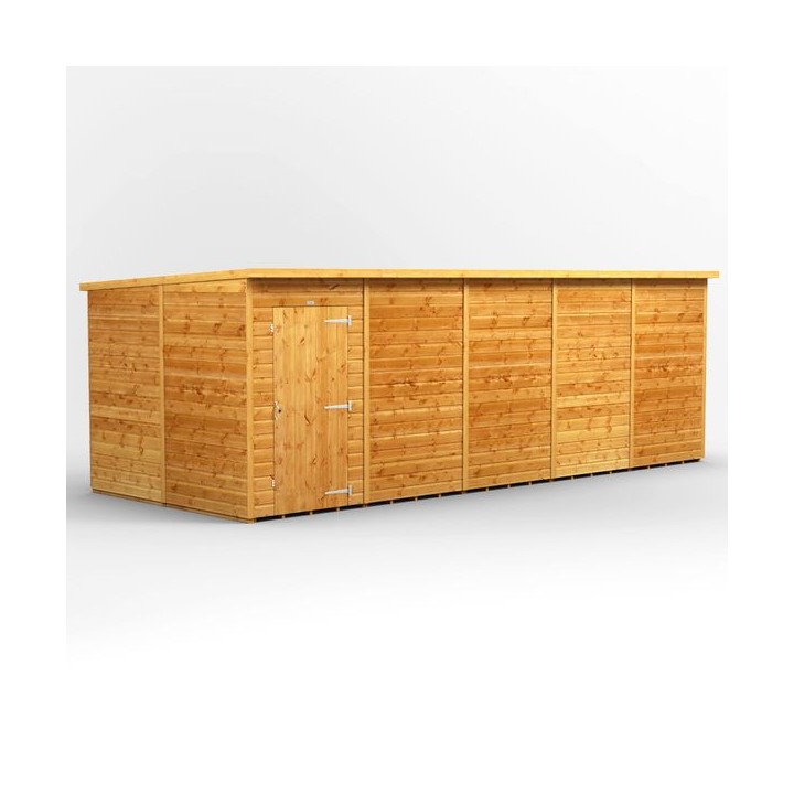 20 x 8 Power Pent Windowless Garden Shed