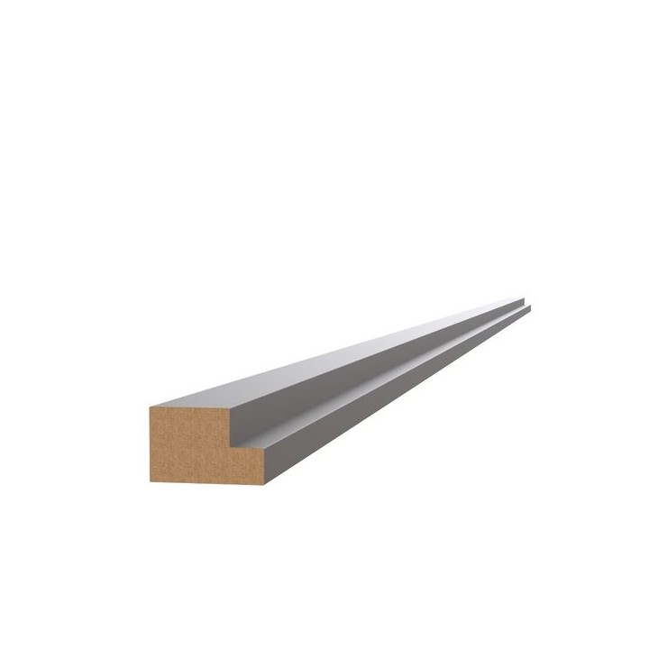 Modern Cornice or Pelmet for J-Pull Super Gloss Graphite 2745mm - FKKJ0424