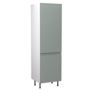 Flatpack Fridge & Freezer Housing J-Pull Ultra Matt Sage Green