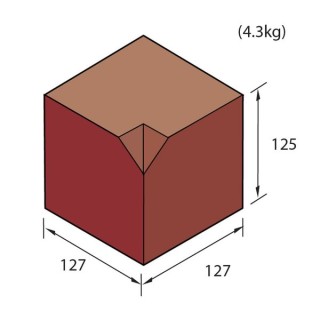 Marshalls Keykerb Small Splayed Angle Internal Charcoal PV7600500