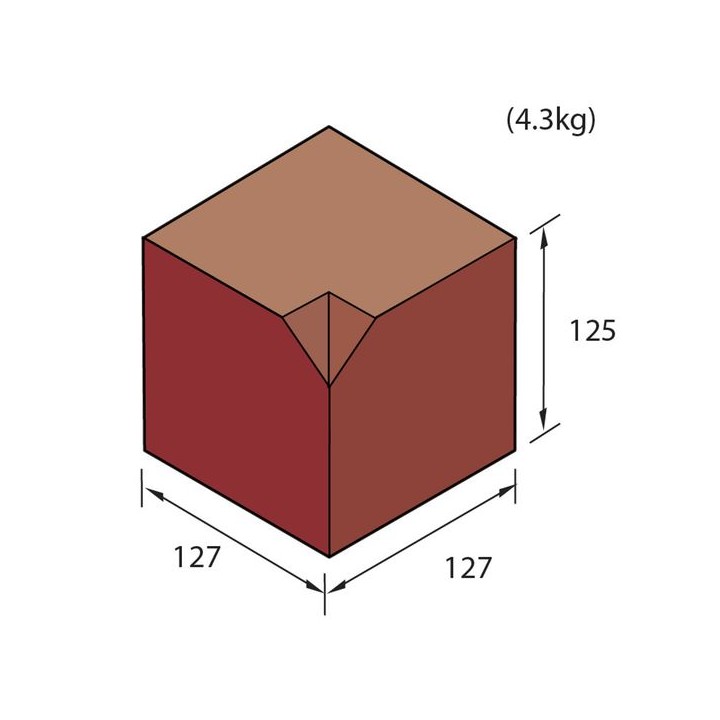 Marshalls Keykerb Small Splayed Angle Internal Charcoal PV7600500