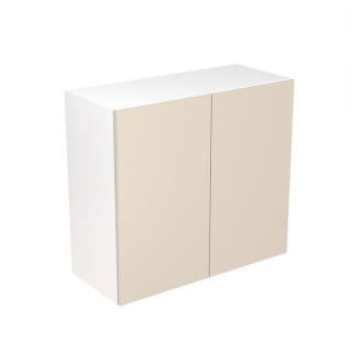 Flatpack 800 Wall Kitchen Cabinet Slab Super Gloss Cashmere