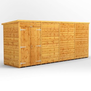 16 x 4 Power Windowless Pent Double Door