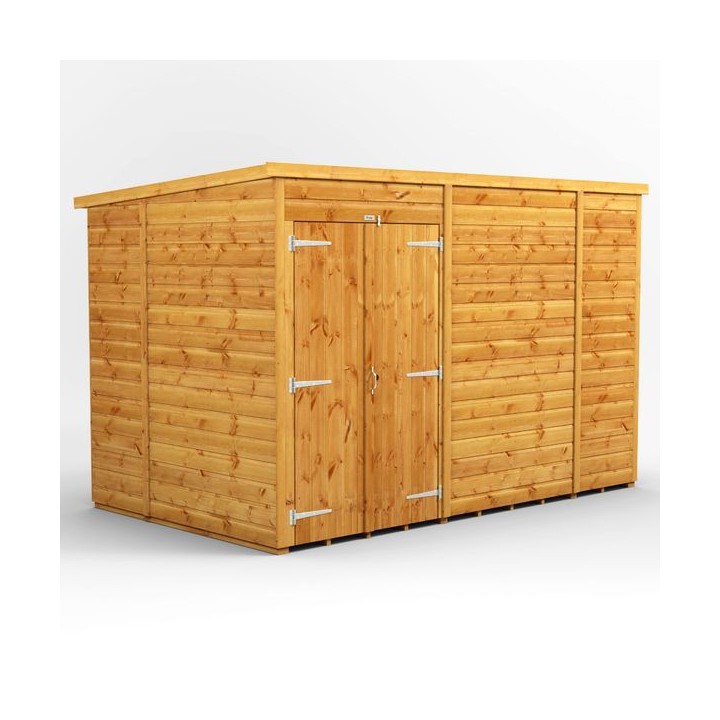 10 x 6 Power Windowless Pent Double Door