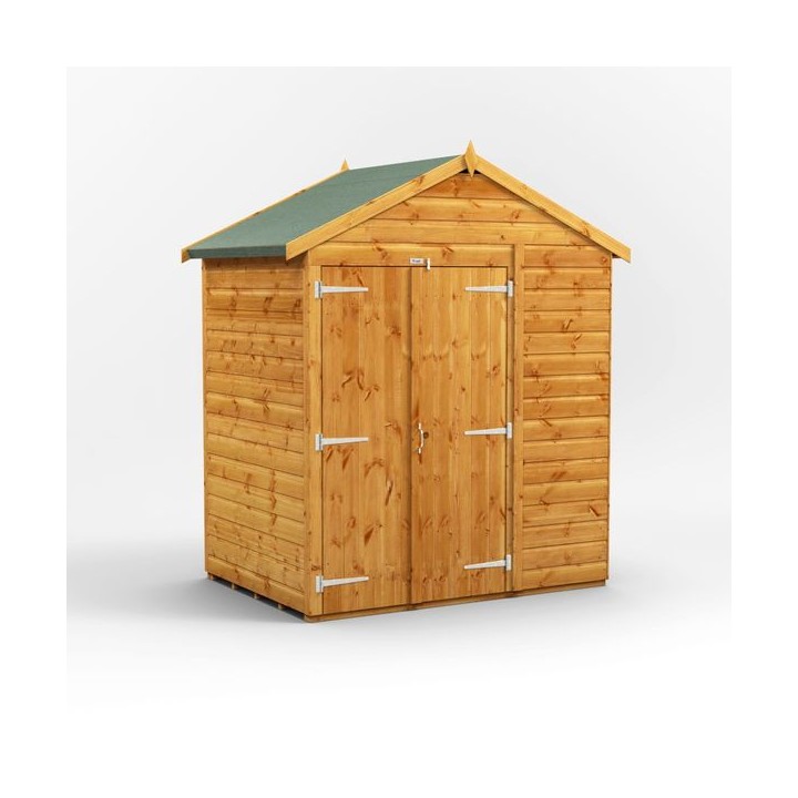 4 x 6 Power Windowless Apex Double Door