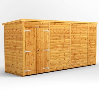 14 x 4 Power Windowless Pent Double Door