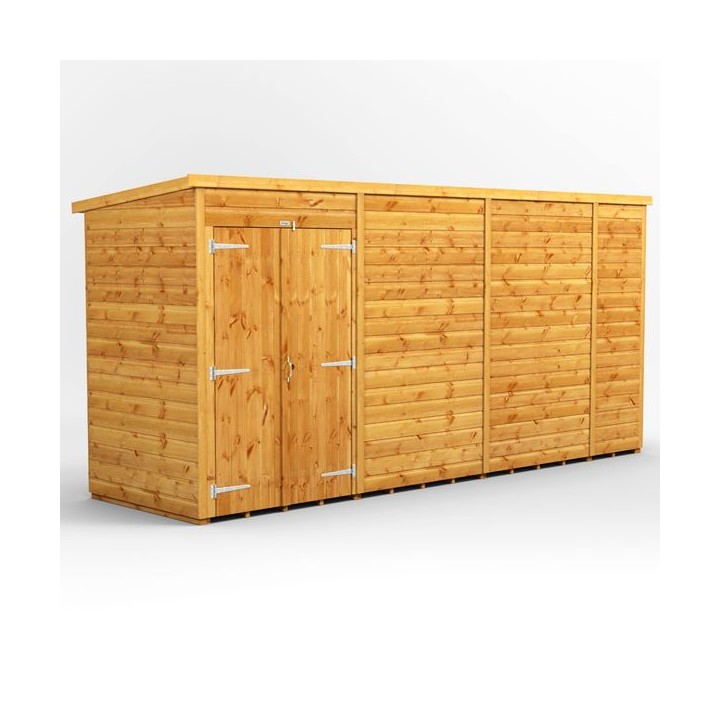 14 x 4 Power Windowless Pent Double Door