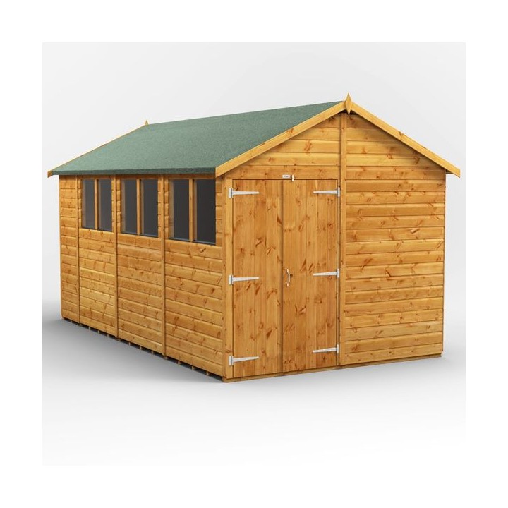 14 x 8 Power Apex Double Doors