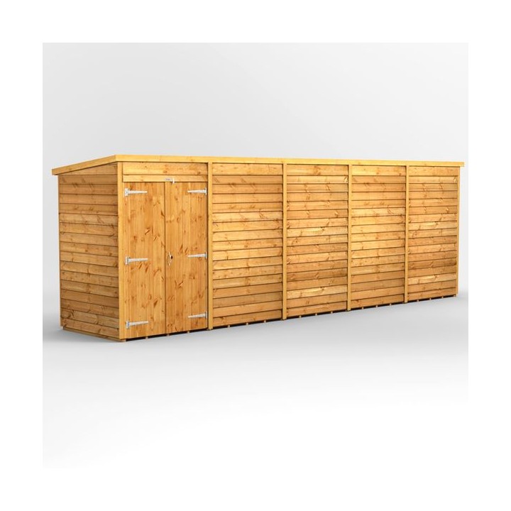 20 x 4 Power Overlap Pent Double Doors No Windows