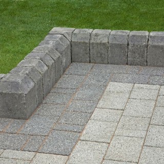 Marshalls Tegula Radial Internal Pennant Grey Kerb Edging 96mm x 130mm x 160mm x 250mm