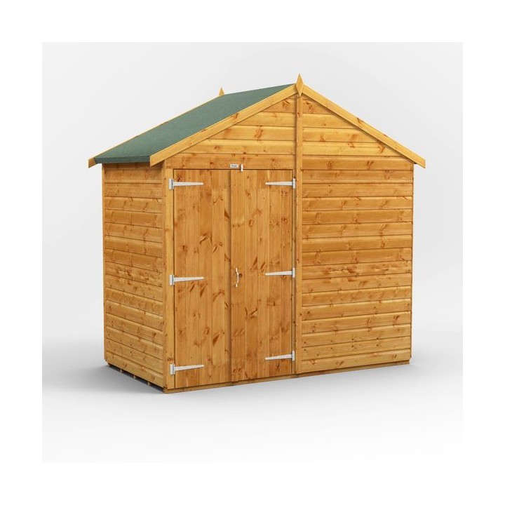 4 x 8 Power Windowless Apex Double Doors