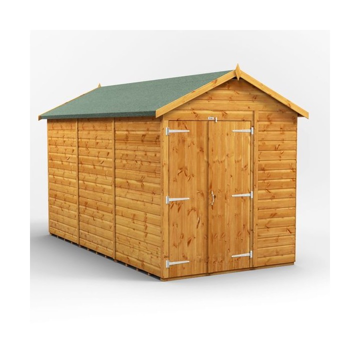 12 x 6 Power Windowless Apex Double Door