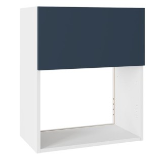 Flatpack 600 Microwave Wall Unit Slab Supermatt Blue