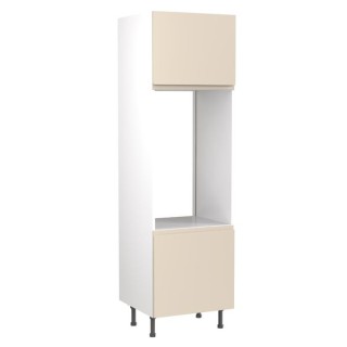 Flatpack Double Oven Tower J-PULL Ultra Matt Cashmere 600mm