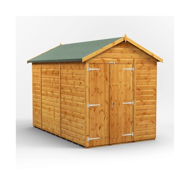 10 x 6 Power Windowless Apex Double Door