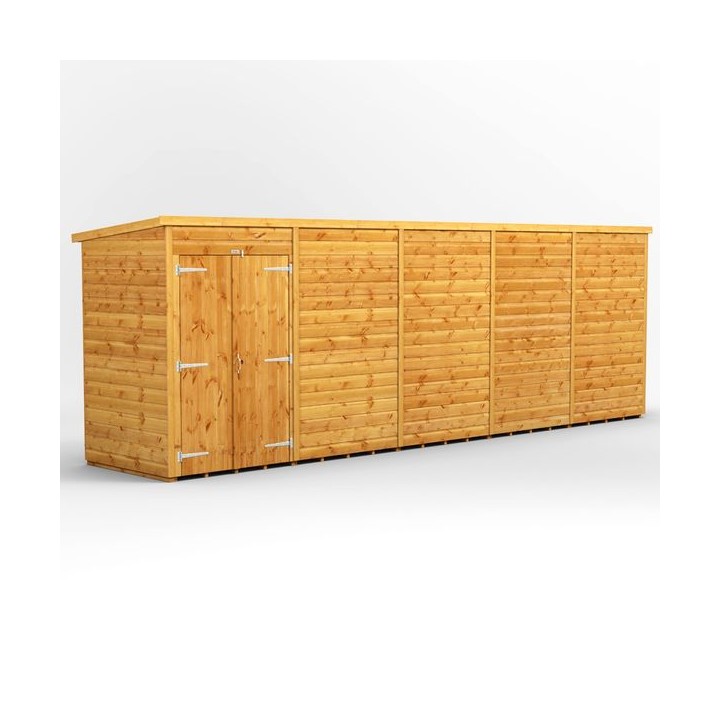 20 x 4 Power Windowless Pent Double Door